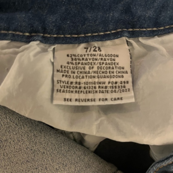 Red Bottoms Denim blue, High Waisted Flare Jeans. - Picture 4 of 4